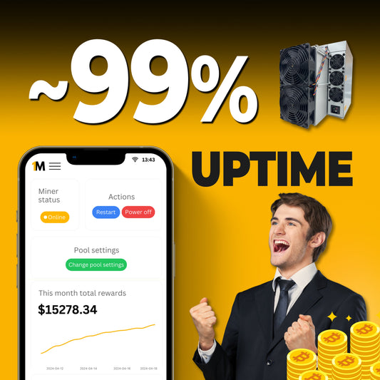 Uptime Reliability: OneMiners Maintains Over 99% Uptime