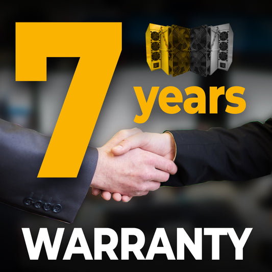 Exclusive 7-Year Warranty for OneMiners' ASIC Mining Hosting