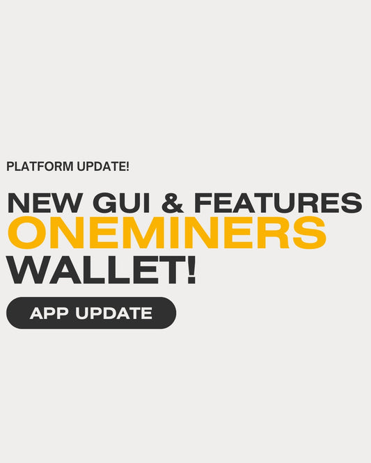 OneMiners Wallet Update: New Features and Enhanced GUI
